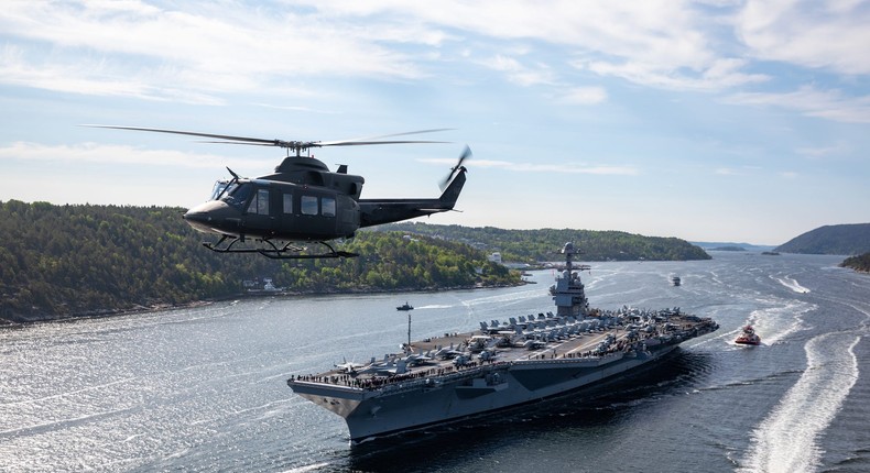 USS Gerald R. Ford.Norwegian Armed Forces/Onar Diggers Aase