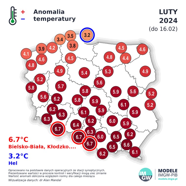 Luty jak dotąd jest jednym z najcieplejszych w historii pomiarów