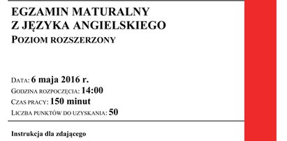 Matura 2016. Język angielski poziom rozszerzony. Pytania i odpowiedzi