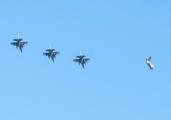 W Łasku wylądowały amerykańskie F-16