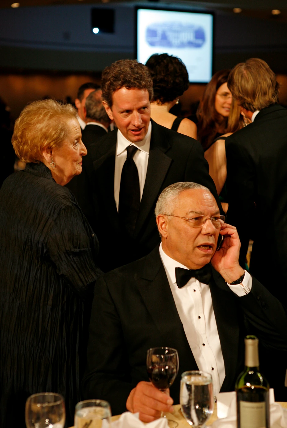 Kolin Pauel i Medlin Olbrajt na događaju u Vašingtonu 2009.