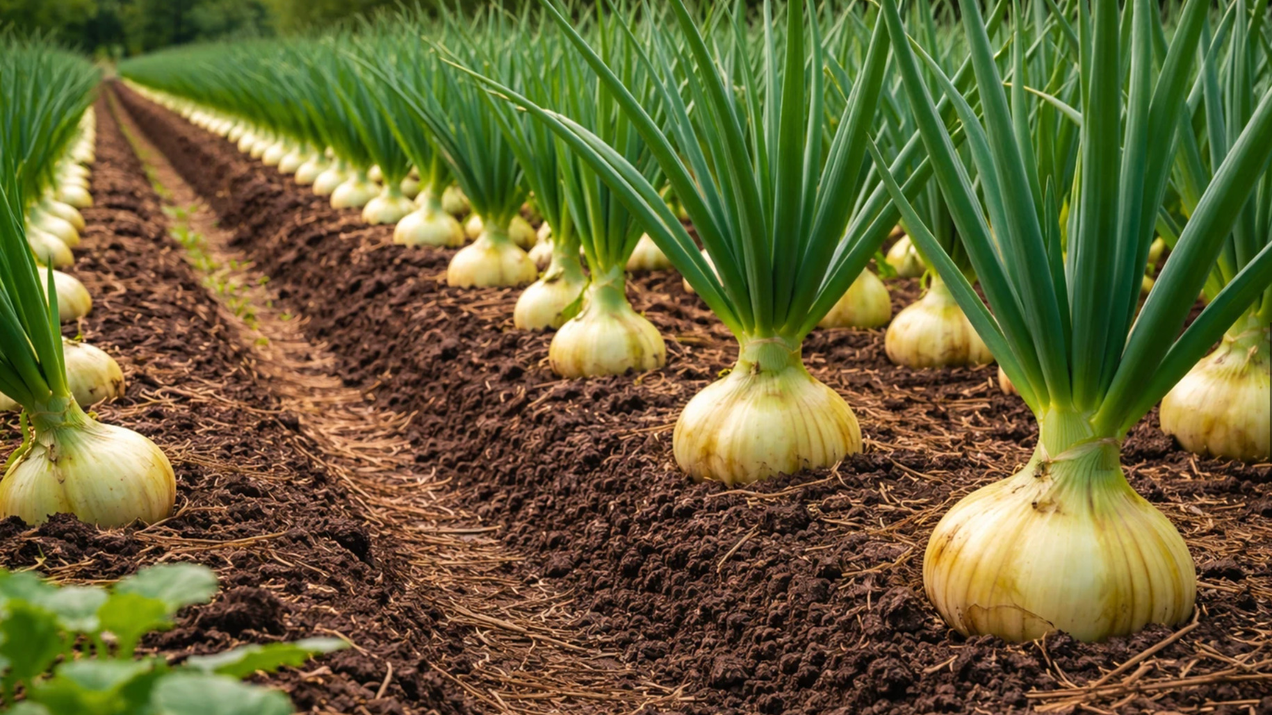 Táto metóda zaručuje bohatšiu úrodu, zdravšie rastliny a nadpriemerne veľké cibule prvotriednej kvality.