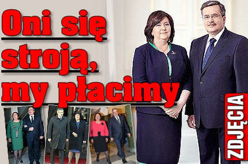 Komorowscy się stroją, my płacimy! FOTY