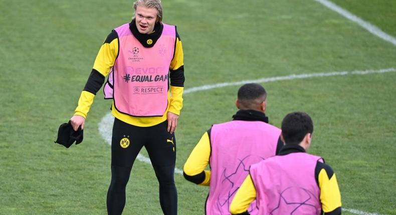 Erling Braut Haaland returned to Borussia Dortmund training on Tuesday Creator: Ina Fassbender