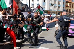 Propalestyńskie protesty zagrożeniem dla ostatniego etapu wyścigu Vuelta a Espana