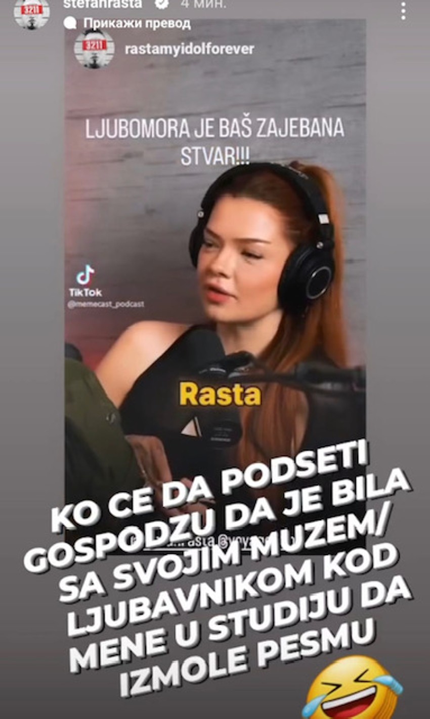 Rasta odgovorio Vesni