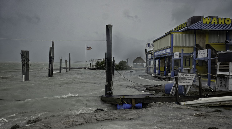 A hurrikán 200 km/órás szélrohamokkal érte el Florida partjait /Fotó: AFP