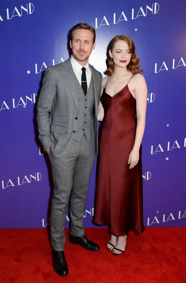 Emma Stone i Ryan Gosling na premierze "La La Land"