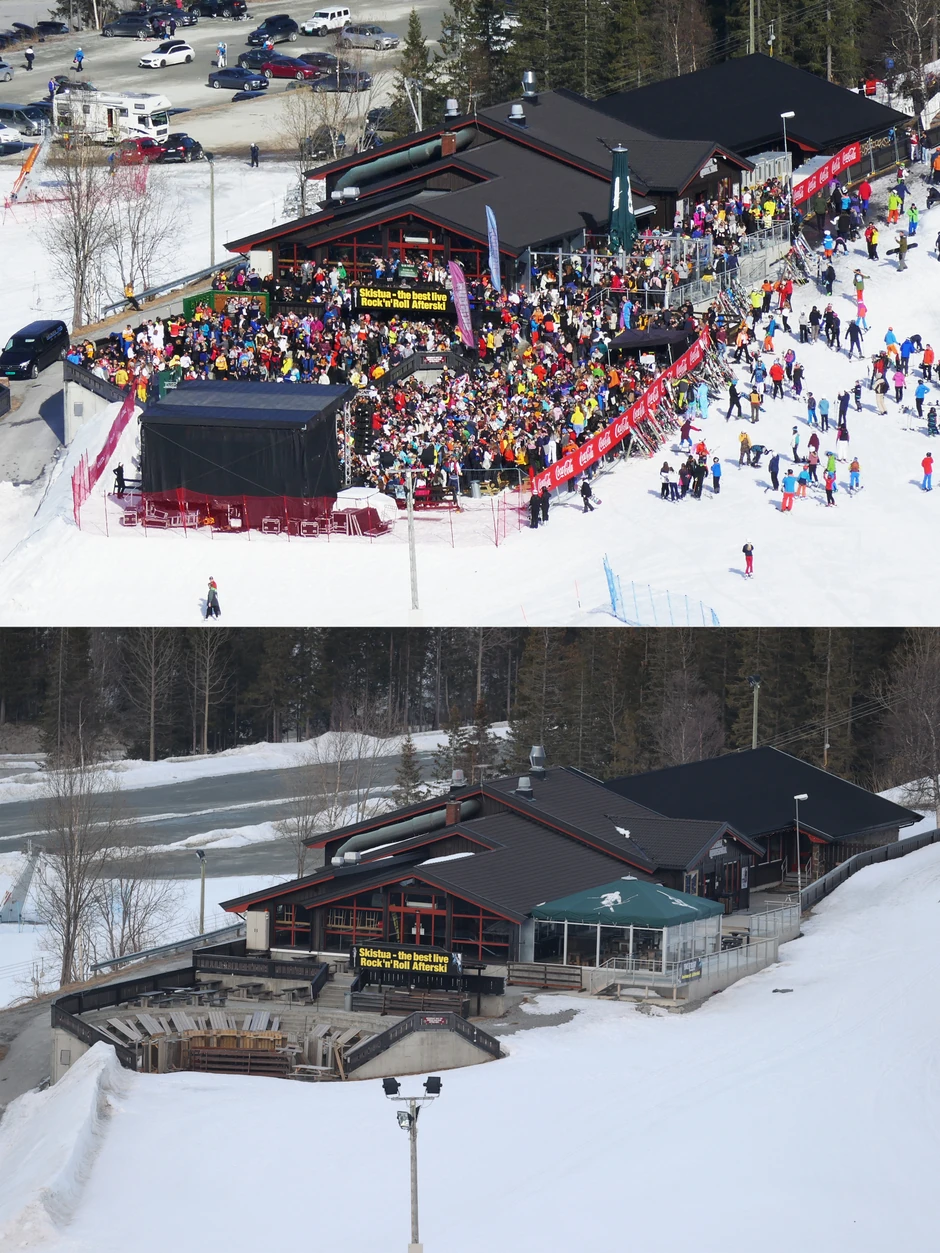 Skijalište Hemsedal je za Uskrs 2019. bilo puno, dok sledeće 2020. godine tamo nikog nije bilo