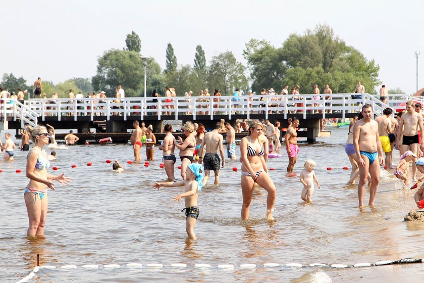 Plaża w Nieporęcie zamknięta