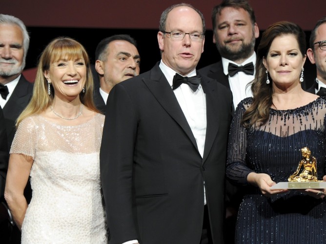Jane Seymour, książę Albert II i Marcia Gay Harden
