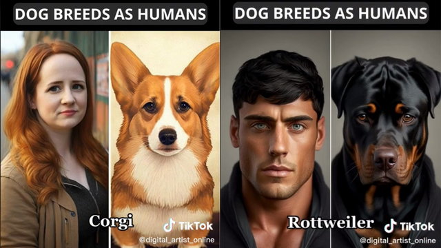 Az AI szerint így néznének ki az egyes kutyafajták emberként