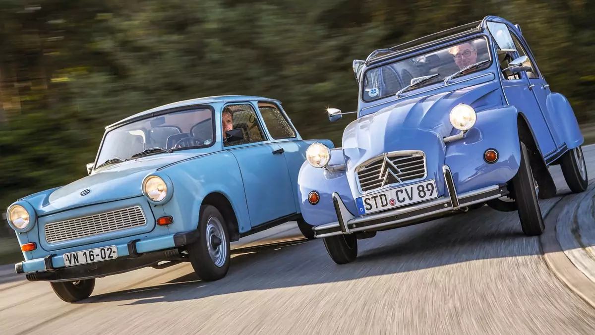 Trabant kontra Citroen 2CV - czyli plastik kontra elastik