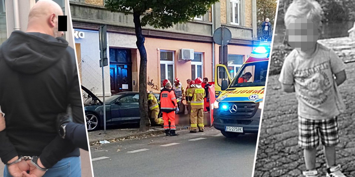 4-letni Piotruś zginął na oczach taty. Kierowca luksusowego auta uciekł.