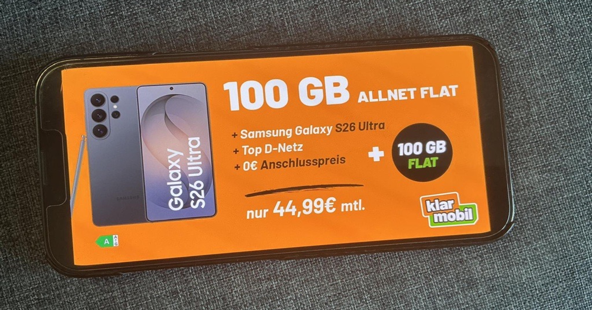 klarmobil.de 512 GB promosyonlu Samsung Galaxy S26 ön satışlarına başladı