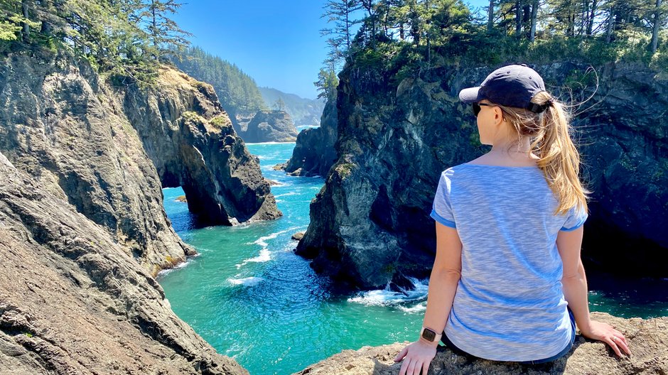 Natural Bridges na wybrzeżu Oregonu