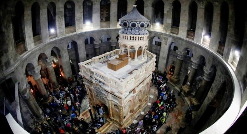 The tomb is a key part of the Church of the Holy Sepulchre in Jerusalem's Old City