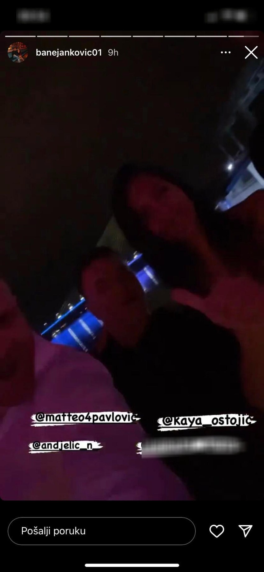 Kaja u provodu sa Duškom Banjcem i Nikolom Anđelićem 