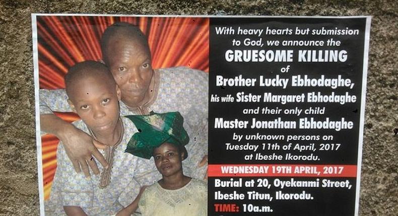 The murdered Ikorodu family members