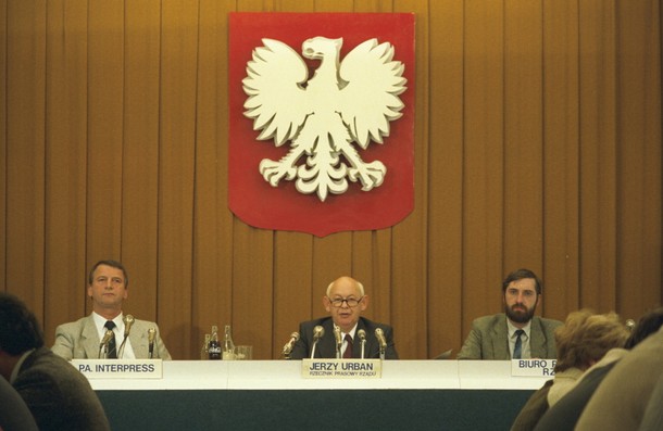 Centrum Prasowe Polskiej Agencji Interpress, Warszawa,  listopad 1988 r.