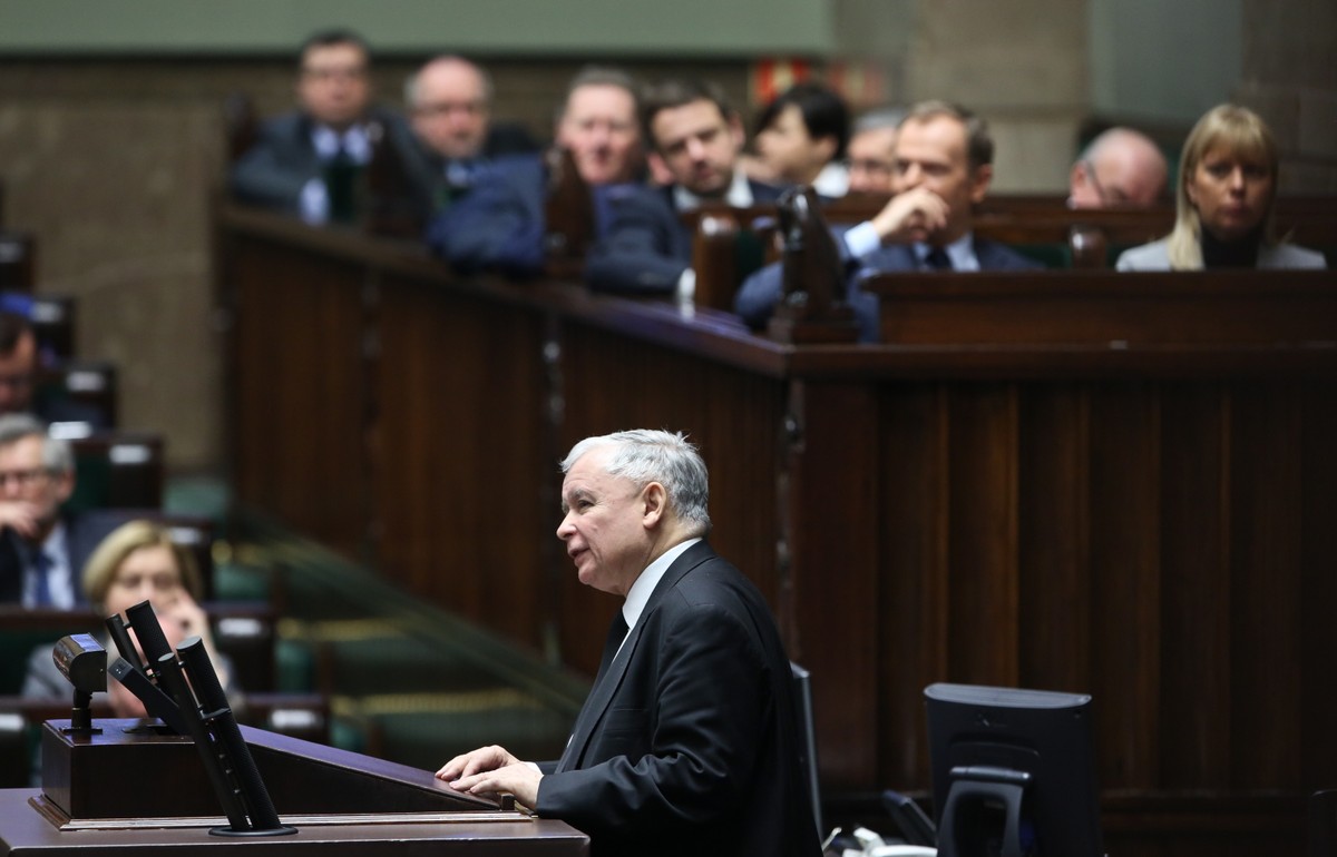 Jarosław Kaczyński w Sejmie