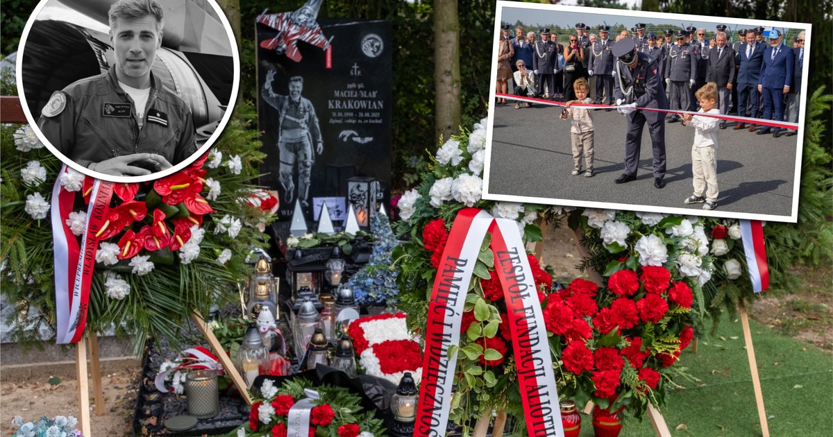 Rok po śmierci Slaba: Jak synowie i koledzy uczcili legendę polskiego lotnictwa