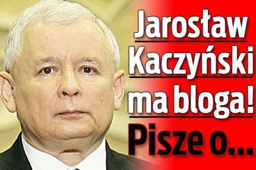 Jarosław Kaczyński pisze bloga!