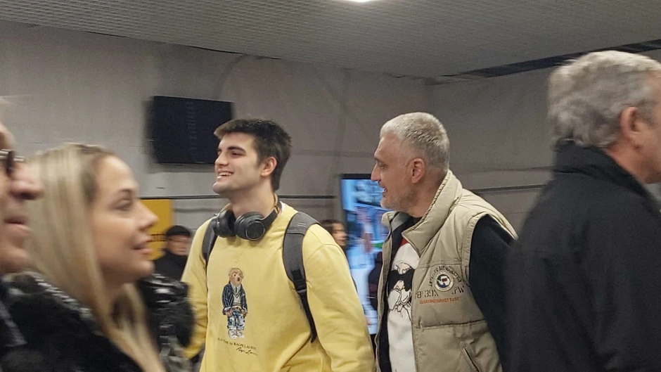 Čeda Jovanović sa sinom