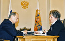 Władimir Putin i Walentina Matwijenko w 2005 r.