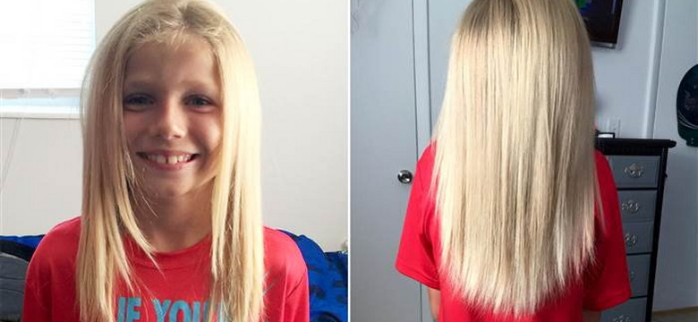 Ośmiolatek zapuścił włosy, żeby pomóc chorym na raka. Przekonaj się, dlaczego