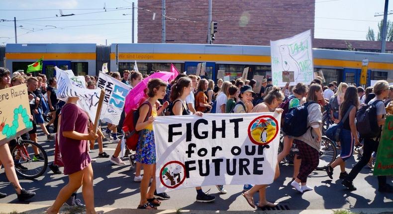 Kids call for climate action at a