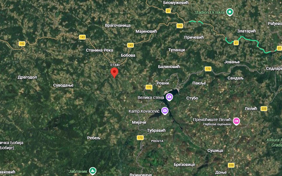 Zemljotres u zapadnoj Srbiji