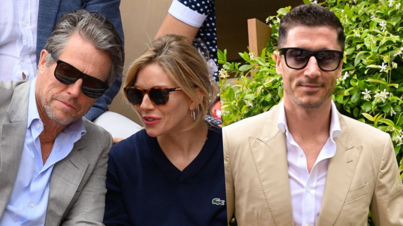 Hugh Grant, Sienna Miller, Robert Lewandowski