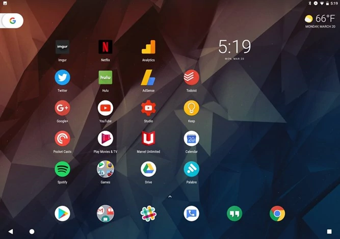 Android 7.1.2 Nougat wprowadza Pixel Launcher dla Pixela C