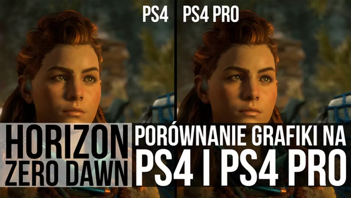 Horizon Zero Dawn - porównanie grafiki z PS4 i PS4 Pro na wideo w 4K i 60fps