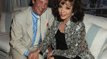 Joan Collins z mężem na imprezie Vanity Fair/Gucci podczas tegorocznego festiwalu w Cannes