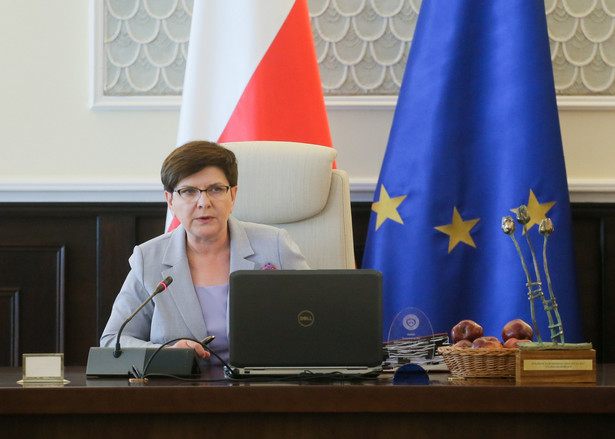 Premier Beata Szydło przed posiedzeniem Rady Ministrów.