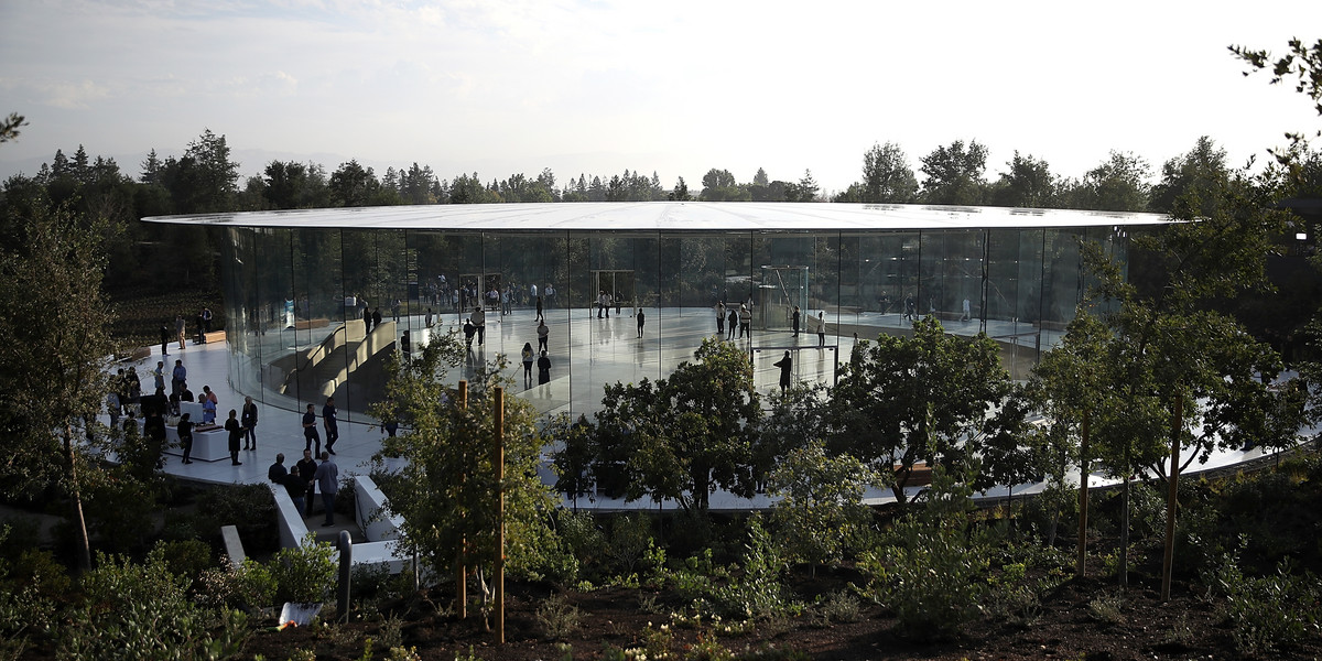Take a tour of Apple's $14 million new underground theater dedicated to Steve Jobs