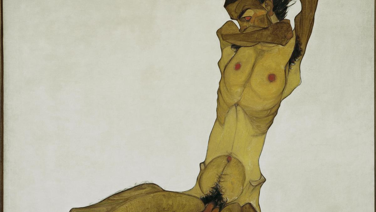 Egon Schiele, Sitzender Mnnerakt