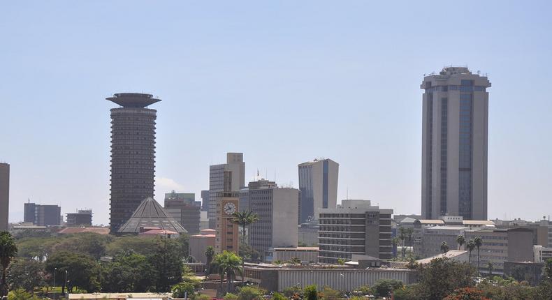 The Nairobi City skyline