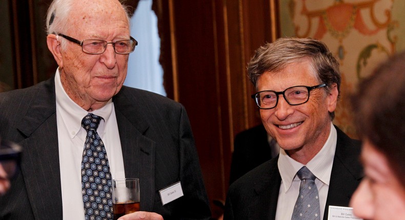 Bill Gates (right) with father Bill Gates, Sr.