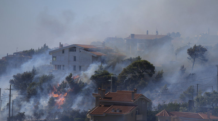 Tenerifén hatszáz embert kellett evakuálni az erdőtüzek miatt, Európában katasztrófa-helyzet alakul ki / Fotó: MTI/AP/Thanászisz Sztavrakisz