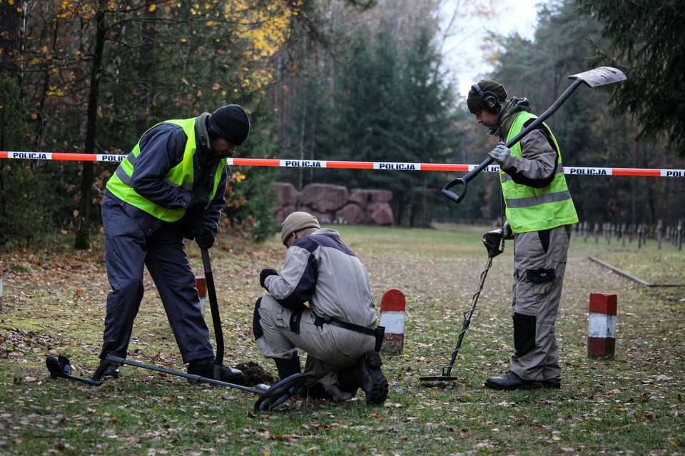 Prace poszukiwawcze na terenie byłego obozu w Treblince