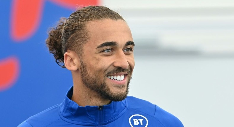 Supporting role: England's Dominic Calvert-Lewin has backed Harry Kane to come good Creator: Paul ELLIS