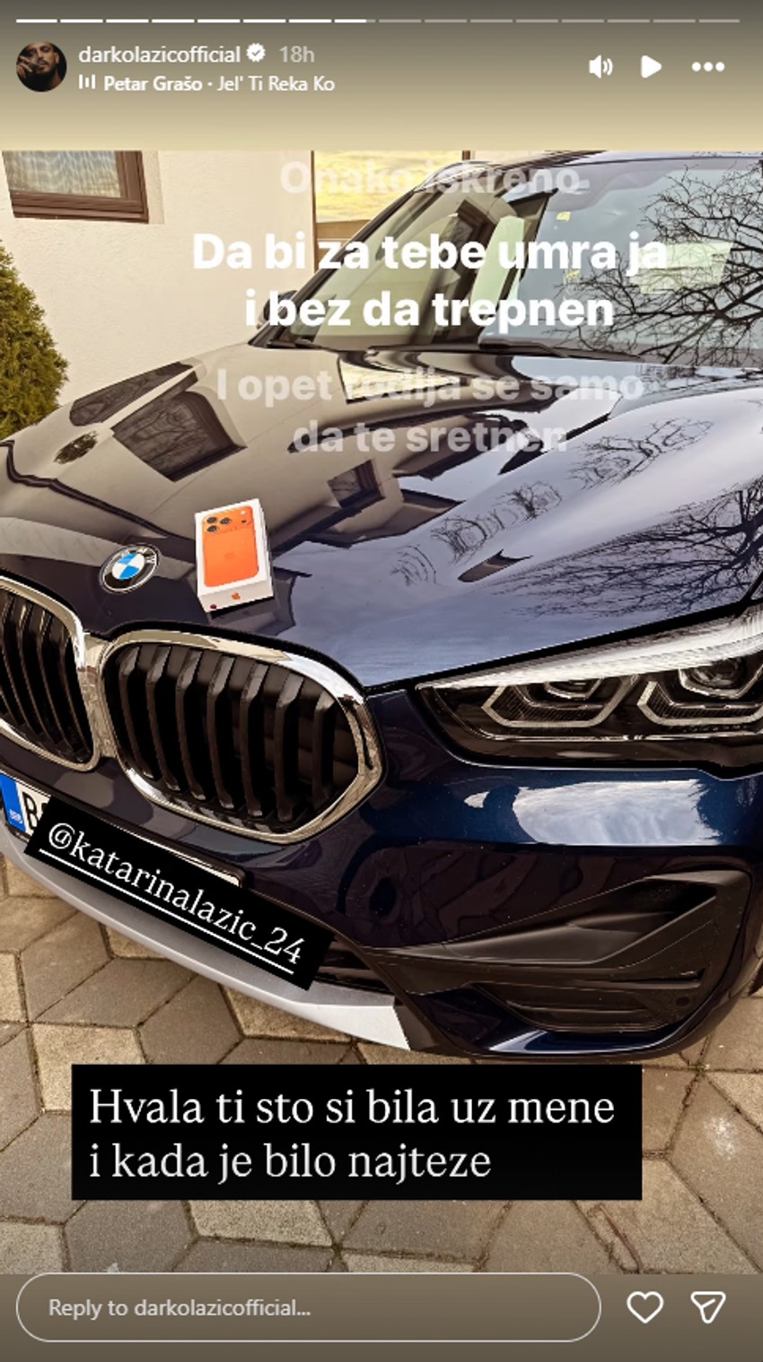 Darko Lazić kupio Katarini automobil