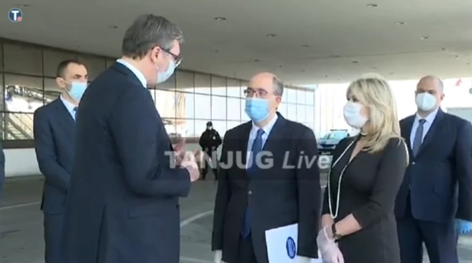 Aleksandar Vučić na aerodromu 