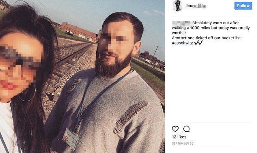 Oburzające zdjęcia brytyjskich turystów z Oświęcimia. Ginęli tam ludzie, a oni robią selfie