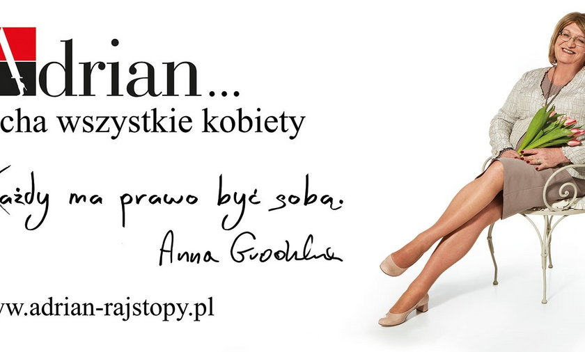 Anna Grodzka reklamuje rajstopy Adrian. Nowa, kontrowersyjna reklama