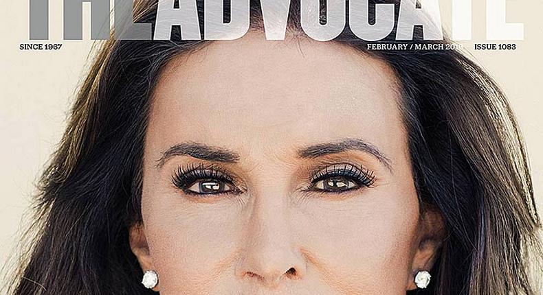 Caitlyn Jenner covers Advocate Magazine February/March 2016 issue