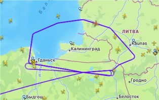 Potężny samolot NATO robił wczoraj kółka wokół Królewca! Gdańsk też był na trasie
